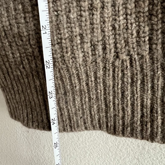 Jenni Kayne Cropped Cashmere Cocoon Cardigan in brown XS Extra Small FLAWED - Picture 5 of 7